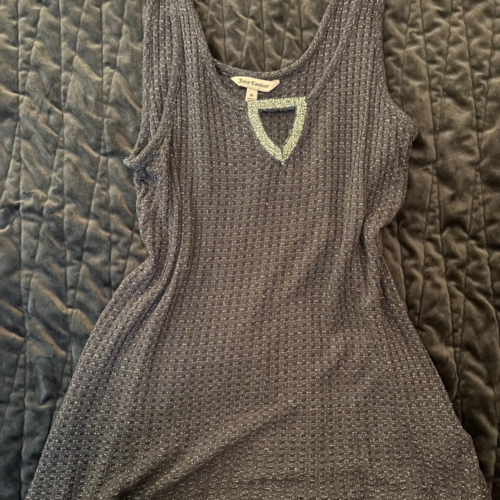 Juicy Couture Textured Black Tank Top